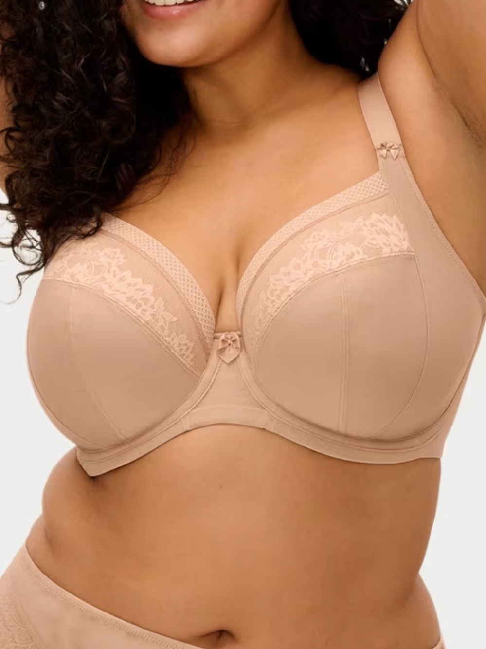 ELOMI Size 40DD Stretch Plunge Underwire Bra